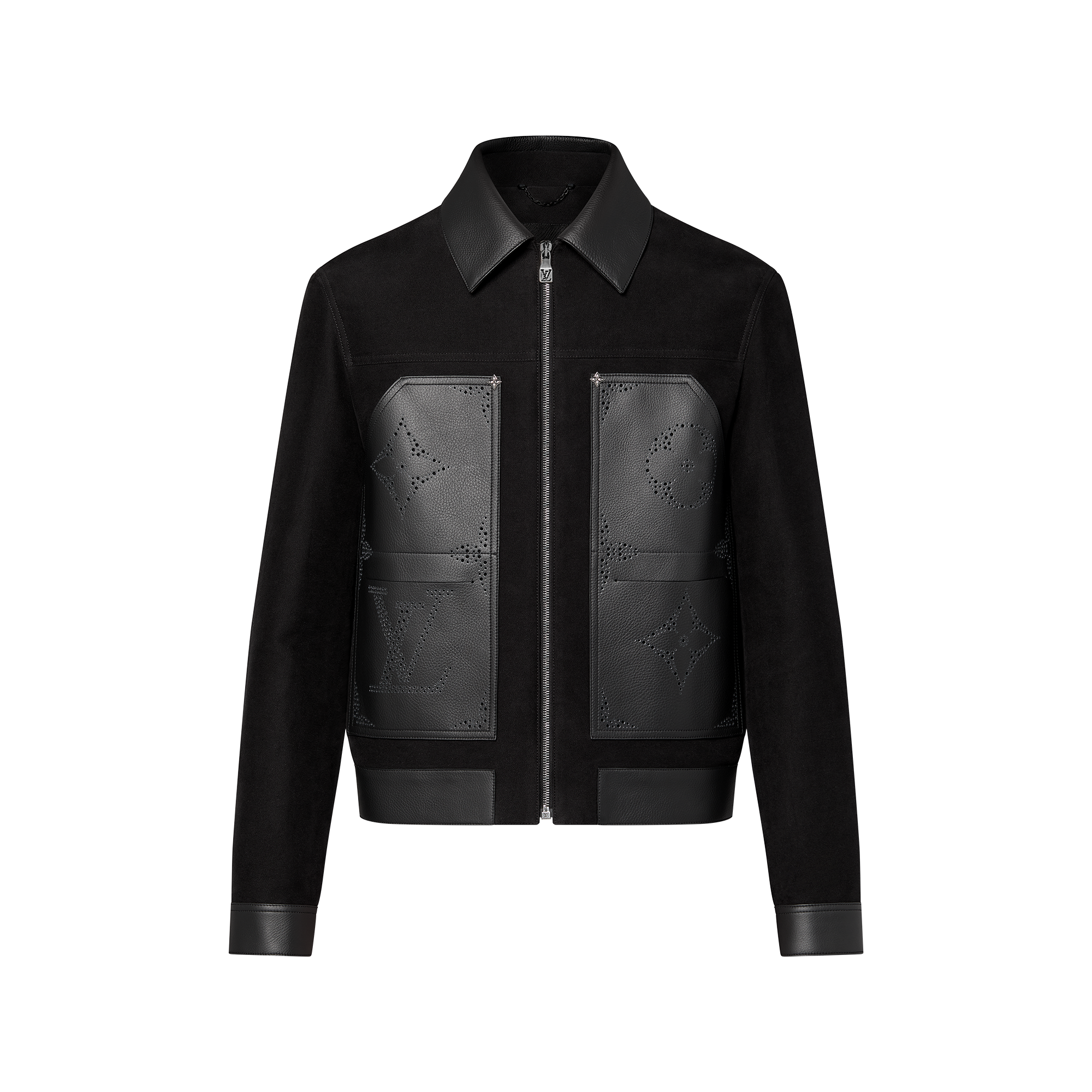 Monogram Mix Leather Workwear Blouson - High-End Ready-to-Wear